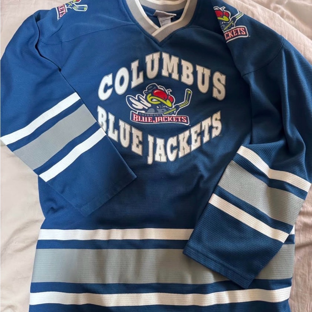 Vintage Columbus Blue Jackets Hockey Jersey